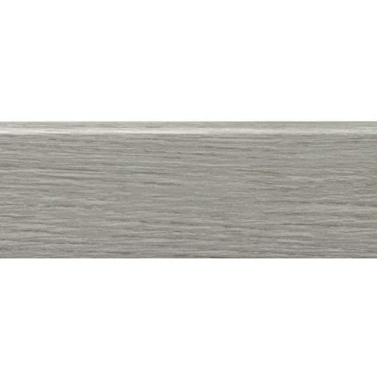 Plinthe de finition Modèle C assortie aux parquets stratifiés KronoSwiss, décor gris bois