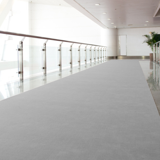 Moquette Stand Expo filmé - Gris Perle - couloir