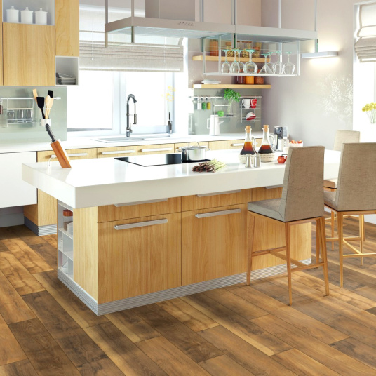 Parquet flottant Stratifié compatible cuisine salle de bain - Chêne chamois - Cuisine