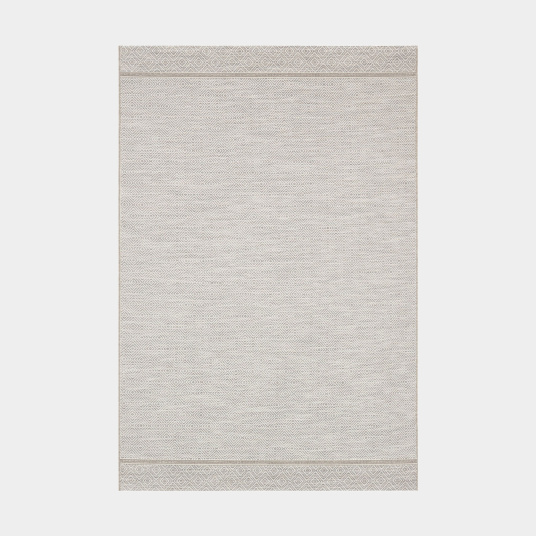 Tapis Prisma Beige motif losanges, design contemporain pour intérieur et extérieur