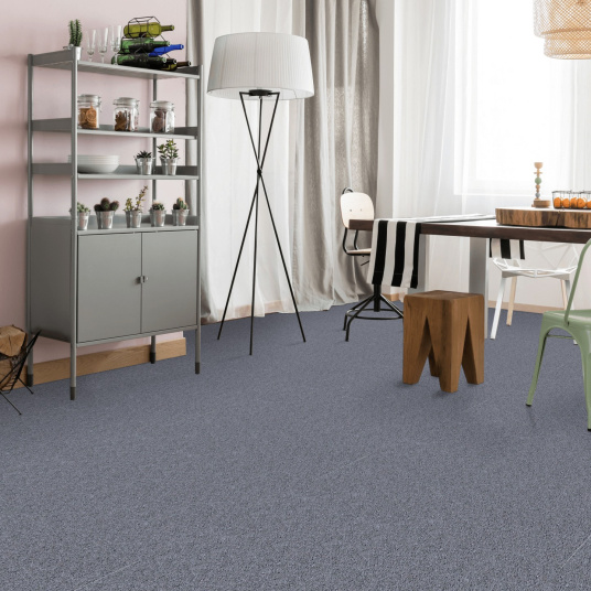 Moquette épaisse en polyester recyclé Re-life gris de payne - salle