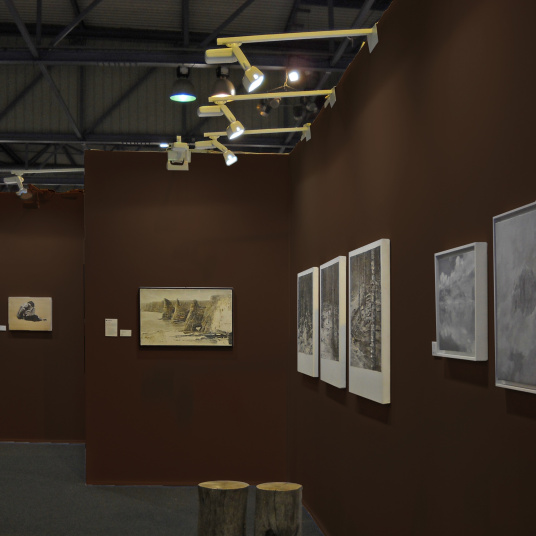 Coton gratté ignifugé couleur marron - décoration