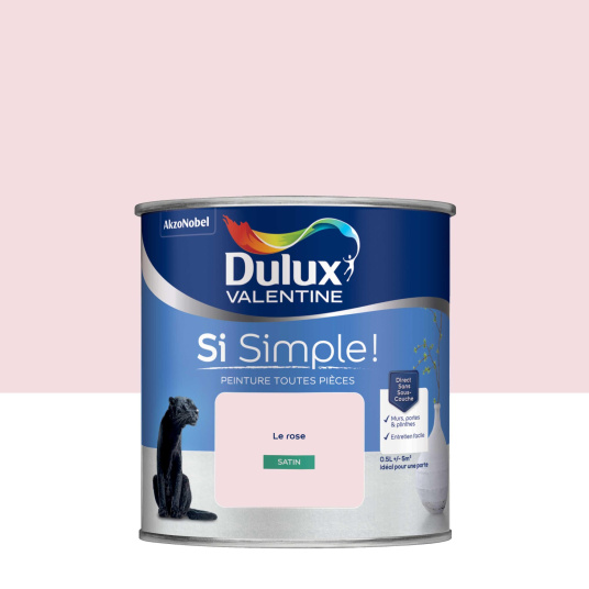 Dulux Valentine Si Simple! - Peinture toutes pièces - Satin Le Rose
