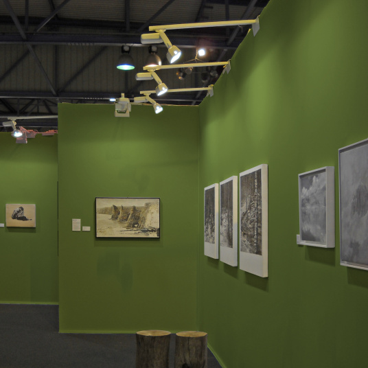 Coton gratté ignifugé couleur kaki - décoration