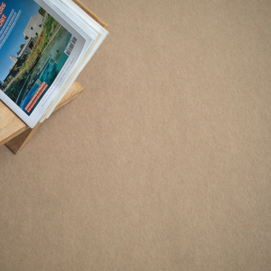 Moquette stand salon Orotex Revexpo Beige, structure plus résistante