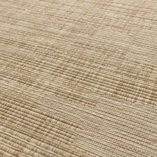Tapis d'intérieur ou d'extérieur aspect naturel - Amaya - Beige - vue de près