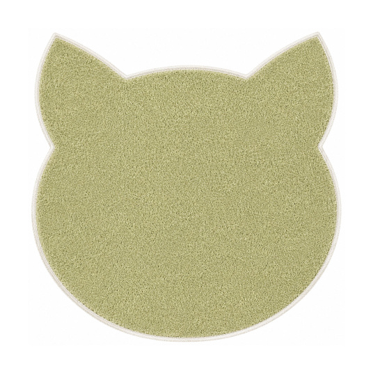 Tapis Miaou - Chat Kawaii - Vert matcha