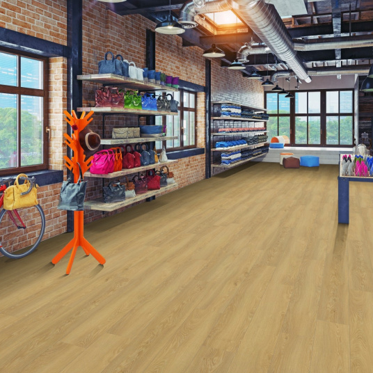 Lame PVC clipsable rigide Essentielle - Chêne doré - Finition mate - commerce