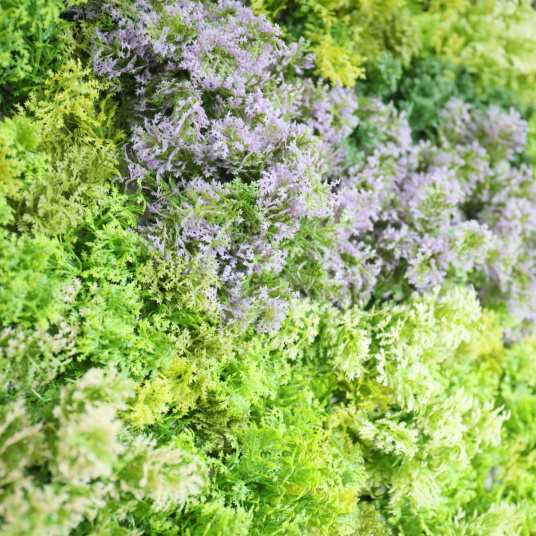 Mur végétal artificiel Sous-bois avec effet de profondeur et dégradé de couleurs