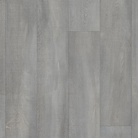 Sol Vinyle Textile Grande largeur - Parquet trait de scie - Chêne gris