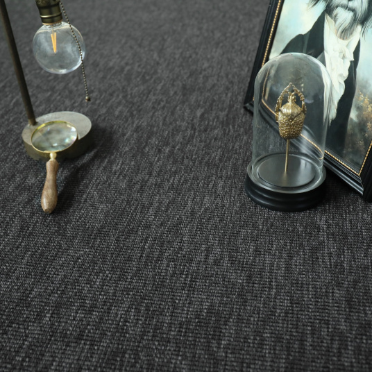 Moquette Tissé plat Nusa couleur gris ardoise