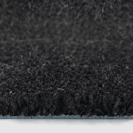 Tapis sur mesure Paillasson Brosse Coco 23mm - Anthracite - tranche