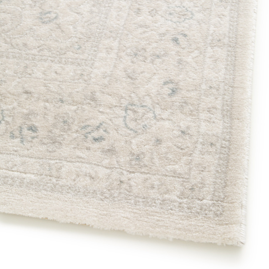 Tapis à motif floral oriental Médina écru - coin