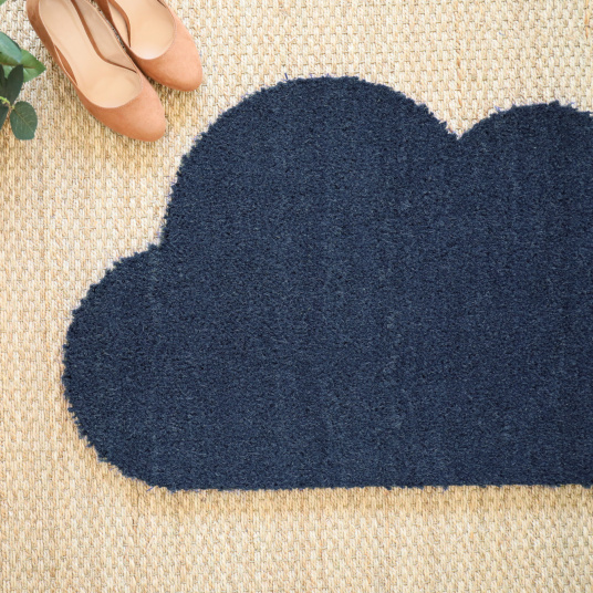 Paillasson Coco - Nuage - Bleu - vue d'en haut