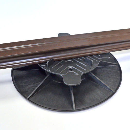 Plot terrasse - Lambourde larg. max. 55 mm - Hauteur réglable de 3 à 5 cm - Plot avec lame