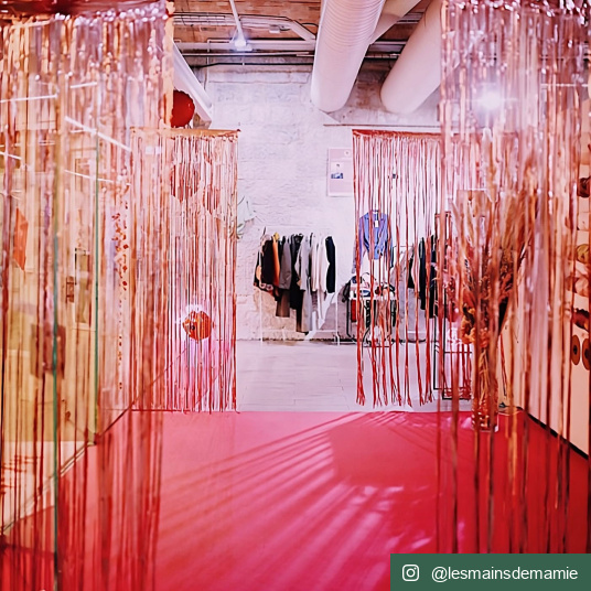 Moquette filmée - Stand Event - Rose Fushia - Atelier