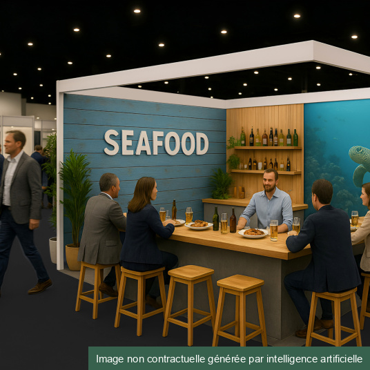 Moquette Stand Event - Noir - Stand restauration rapide