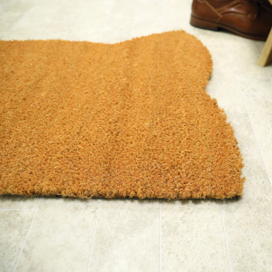 Paillasson Coco - Chat Miaou - Écru - tranche