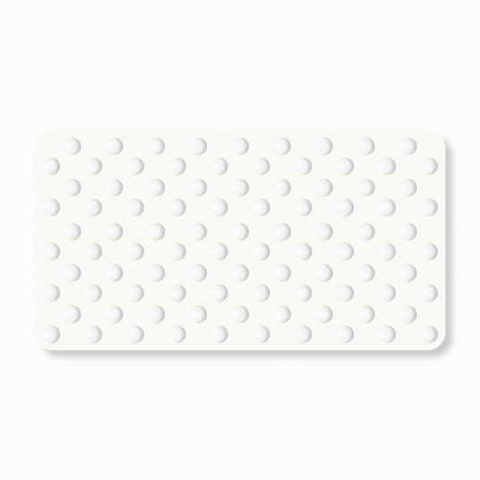Dalle podotactile - Blanc - PMR ERP 800x420 mm conforme à la norme accessibilité PMR