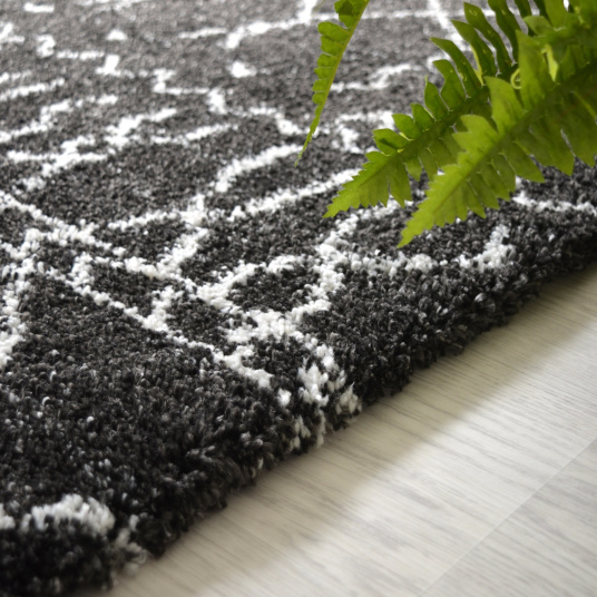 Tapis motif Berbère Dharan Foncé - tranche