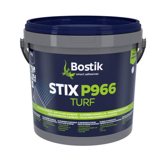 Colle Bostik bi-composante STIX P966 - Pot de 6 kg, seau de colle polyuréthane pour la pose de gazon synthétique en intérieur et extérieur