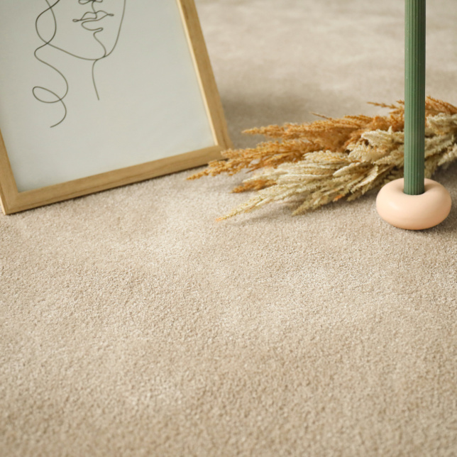 Tapis sur mesure doux Hypnose beige nude