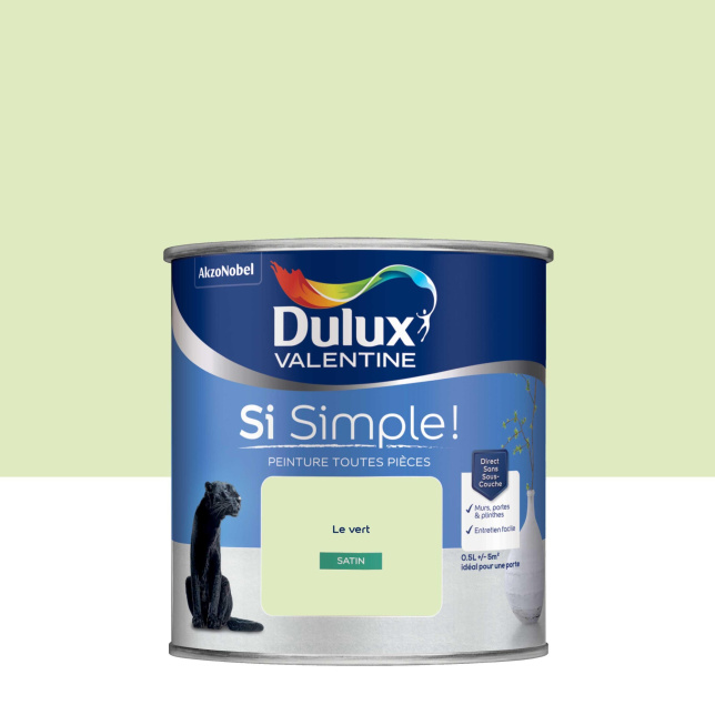 Dulux Valentine Si Simple! - Peinture toutes pièces - Satin Le Vert