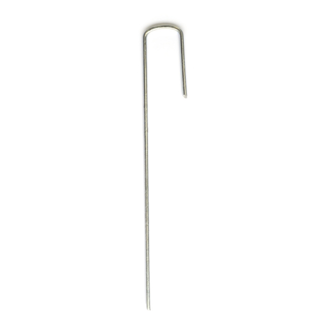 Agrafes d'ancrage pour gazon synthétique - Lot de 10 agrafes galvanisés de 20 cm