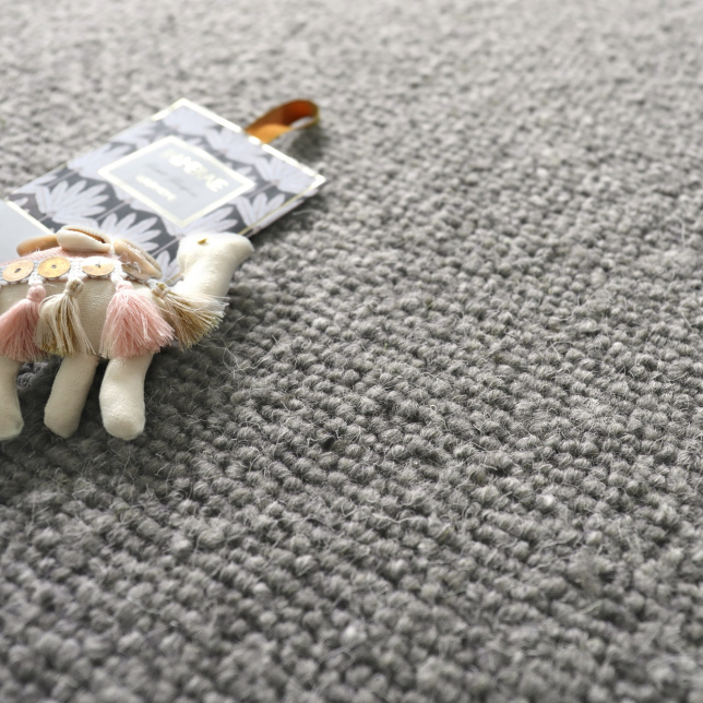 Moquette pure laine Latoon - Gris foncé - gros plan