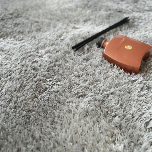 Moquette épaisse - Éclat FusionBac - Shaggy gris clair