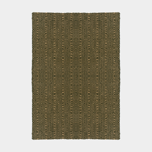 Tapis en Jute Bicolore à Motifs