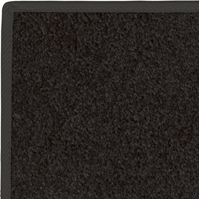 Tapis Manège Noir - Galon noir