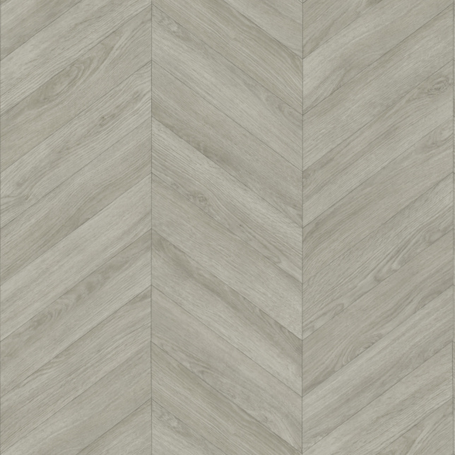 Parquet sol vinyle Inspiration imitation bois en chevron chêne gris finition mate