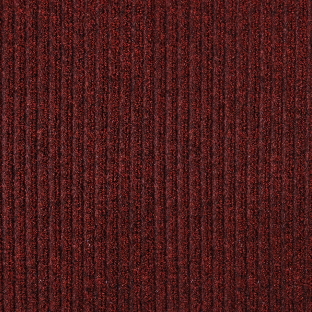 Tapis d'entrée côtelé 1er prix antisalissures & antidérapant - Rouge
