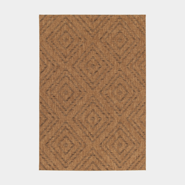 Tapis d'intérieur ou d'extérieur aspect naturel - Inca - Camel