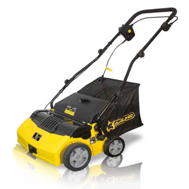 Brosseuse électrique aspirante Garland 502 E‑V19 pour gazon synthétique, avec bac collecteur