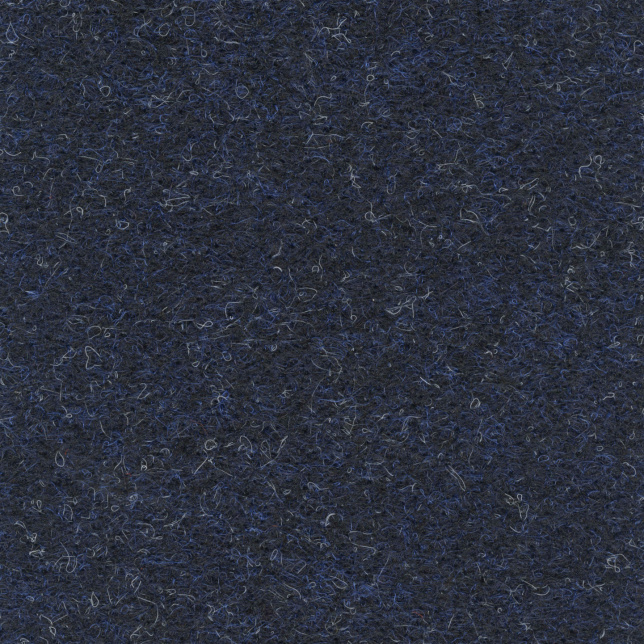 Moquette aiguilletée professionnelle - Trafic 33 Contract - Bleu nuit chiné recyclable