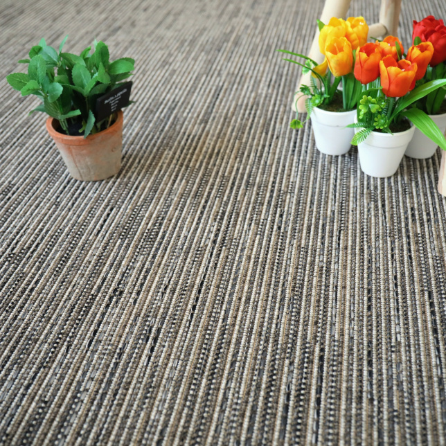 Moquette tissé plat Bornéo silver