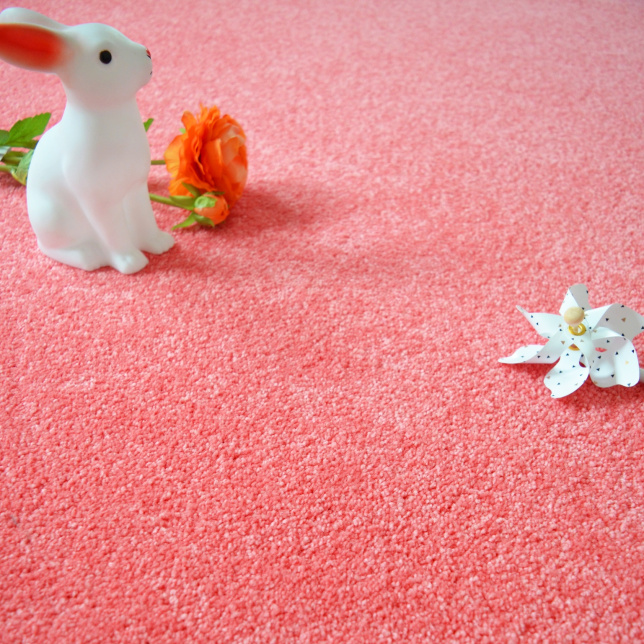 Tapis sur mesure Manège Velours - Rose bonbon