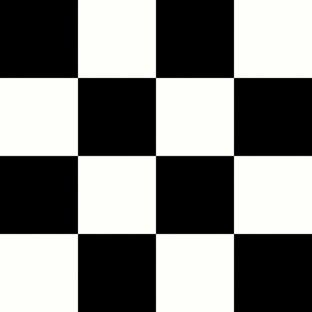 Tapis sur mesure Vinyle carrelage damier noir et blanc furface brillante