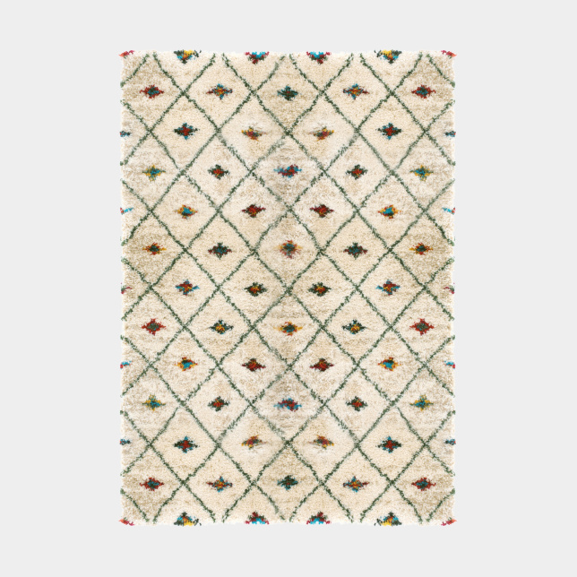 Tapis motif Berbère - Patan coloré