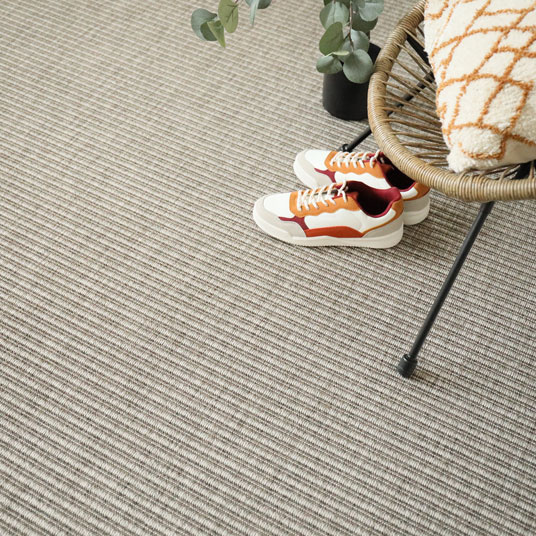 Moquette tissé plat Bali silver