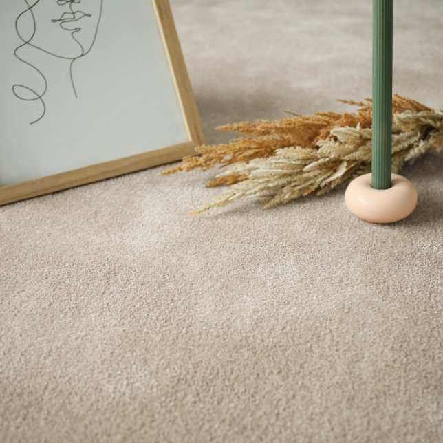 Tapis sur mesure doux Hypnose beige nude