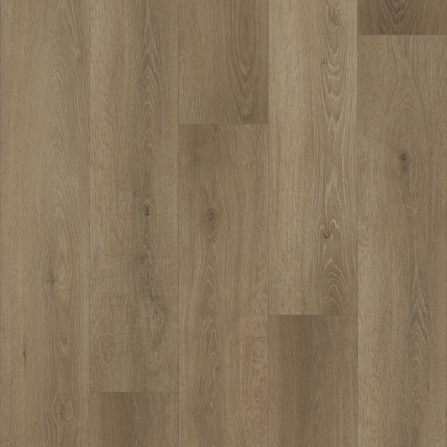 Détail du décor bois mat du sol Lame PVC rigide clipsable - Chêne intense