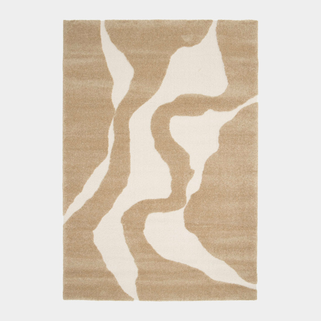 Tapis Stone marron clair - Motifs organiques