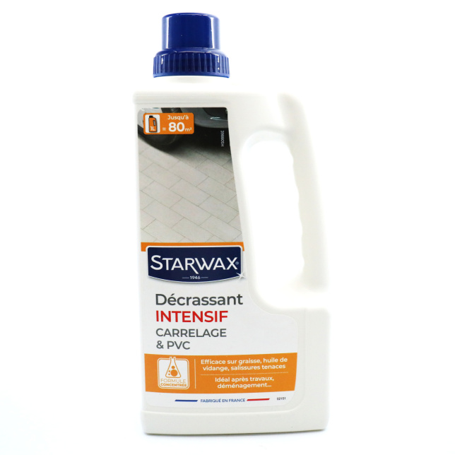 Flacon 1L de décrassant intensif Starwax pour carrelage et sol PVC