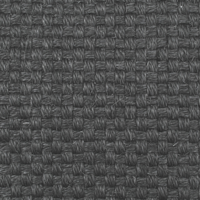 Tissage natté 4x4 en sisal, texture naturelle et brute du revêtement Sisal Bahia anthracite