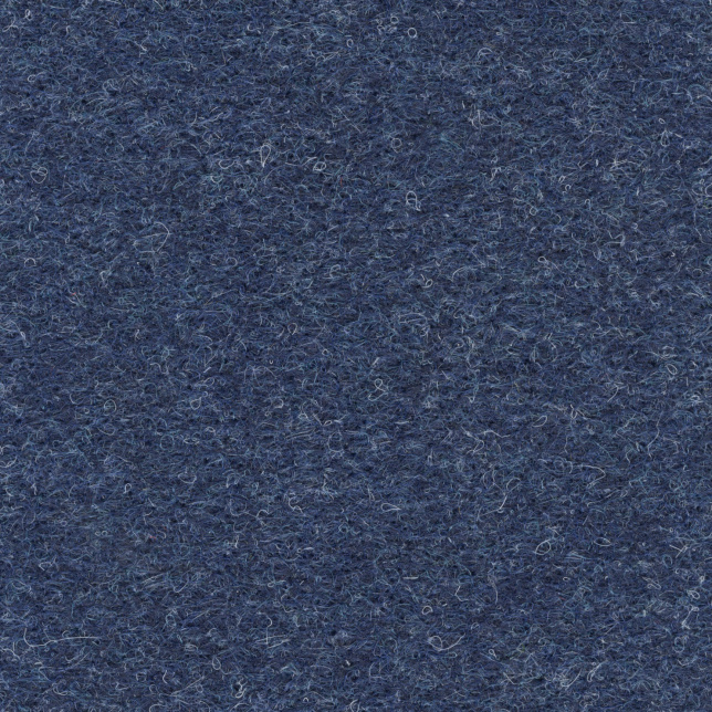 Moquette aiguilletée professionnelle - Trafic 33 Contract - Bleu foncé chiné recyclable