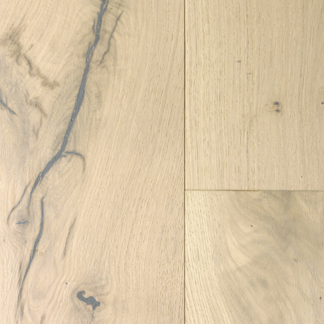 Lame Parquet contrecollé huilé Click à plat - Chêne Blanchi - zoom