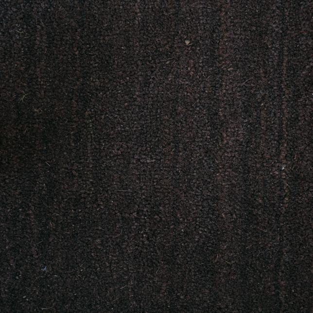 Tapis brosse coco brun épaisseur 17 mm, fibres naturelles teintées, aspect matière